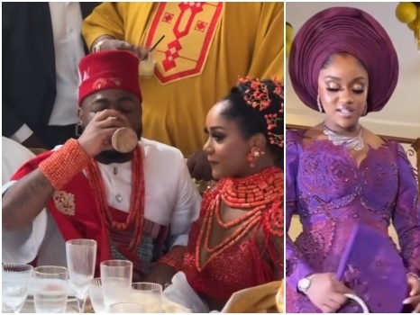 Video: Davido Cries like a little boy as he weds Chioma